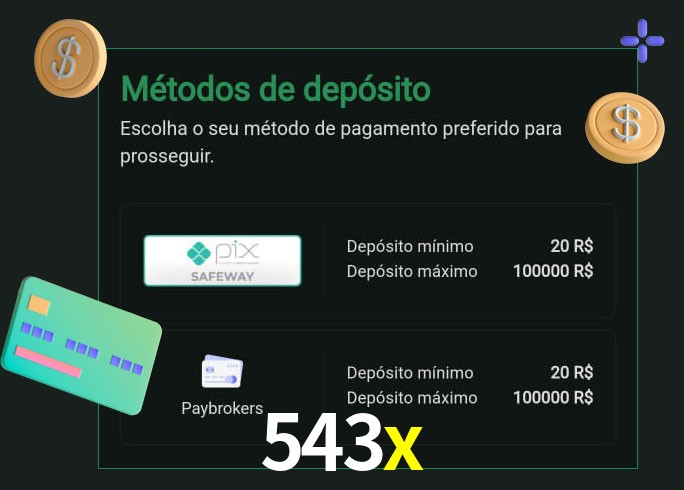 O cassino 543x oferece uma grande variedade de métodos de pagamento