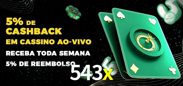 Promoções do cassino ao Vivo 543x